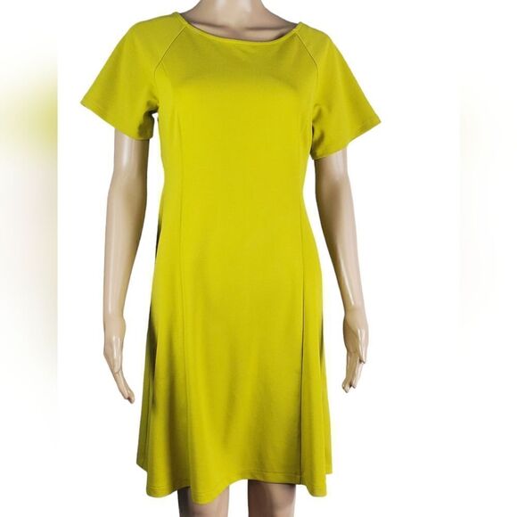 Ann Taylor Factory Chartreuse Dress - Picture 1 of 6